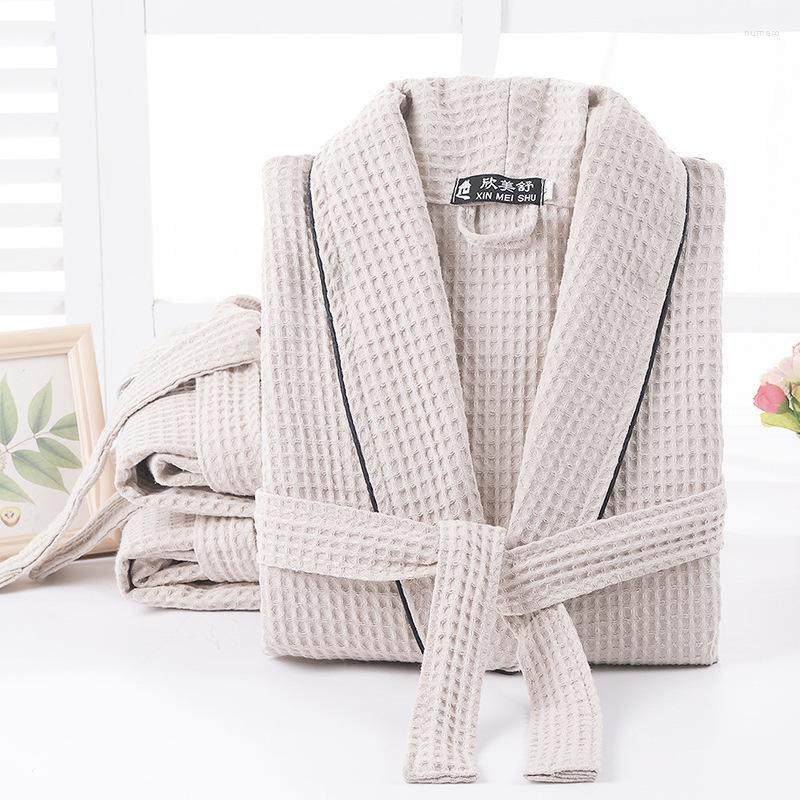 Men's Sleepwear Women Summer Long Bride Bathrobe Sleeve Waffle Cotton Sleep Lounge Robes Kimono Suck Water Night Wear Gown Men, Black ribbon
Men's Sleepwear Women Summer Long Bride Bathrobe Sleeve Waffle Cotton Sleep Lounge Robes Kimono Suck Water Night Wear Gown Men, Black ribbon