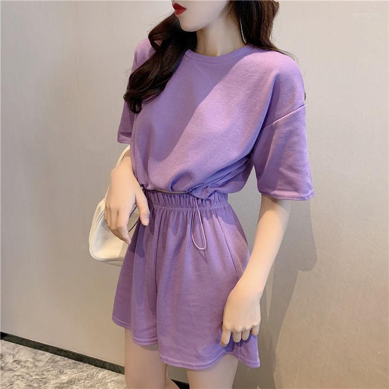 Women' Tracksuits Cotton Fashion Casual Sports Suit Women' Short Sleeve Elastic Waist T-Shirt Wide Leg Pants Shorts Two-piece Summer, Two piece set
Women' Tracksuits Cotton Fashion Casual Sports Suit Women' Short Sleeve Elastic Waist T-Shirt Wide Leg Pants Shorts Two-piece Summer, Two piece set