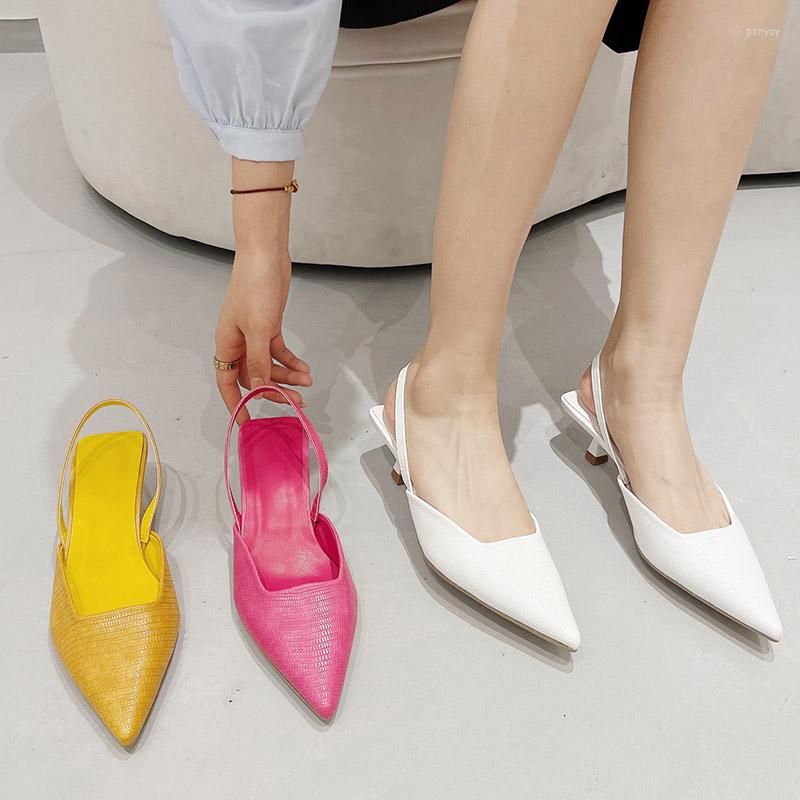 Sandals 2023 Luxury Women Low Heels Back Strap Yellow Close Toe Slingback Designer Thin High Pumps Plus Size Party Shoes, White
Sandals 2023 Luxury Women Low Heels Back Strap Yellow Close Toe Slingback Designer Thin High Pumps Plus Size Party Shoes, White