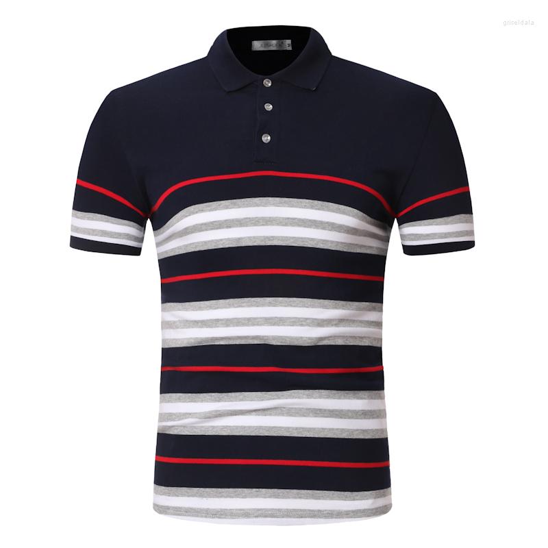 Men's Polos Casual Fashion Polo Shirt Men Contrast Color Striped Short Sleeve Summer Shirts Cotton Para Hombre, Navy blue
Men's Polos Casual Fashion Polo Shirt Men Contrast Color Striped Short Sleeve Summer Shirts Cotton Para Hombre, Navy blue