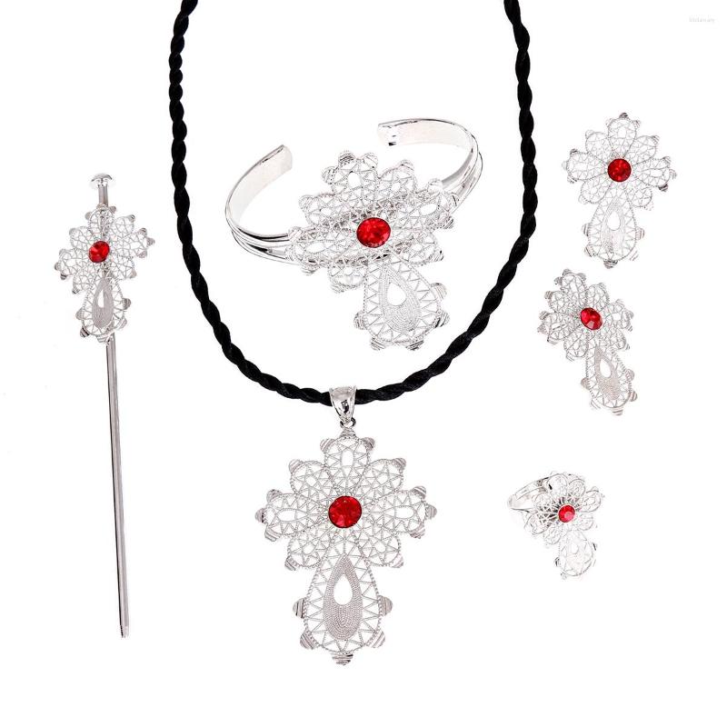 Necklace Earrings Set Bright Silver Ethiopian Cross Jewelry Eritrea Habesha Pendant Rope Chain African Wedding Bride, Picture shown
Necklace Earrings Set Bright Silver Ethiopian Cross Jewelry Eritrea Habesha Pendant Rope Chain African Wedding Bride, Picture shown