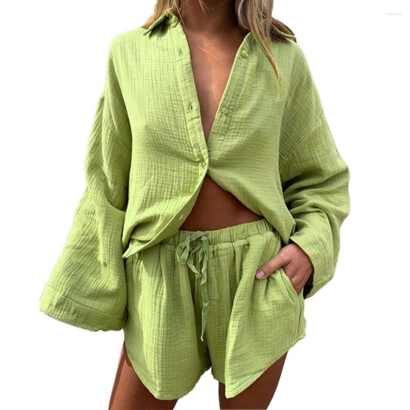 Women' Tracksuits 2 Pcs/Set Casual Shorts Sets Womens Outfits Loose Single-breasted Deep Crotch Wide Leg Long Sleeves Tops Women Tracksuit, Light purple
Women' Tracksuits 2 Pcs/Set Casual Shorts Sets Womens Outfits Loose Single-breasted Deep Crotch Wide Leg Long Sleeves Tops Women Tracksuit, Light purple