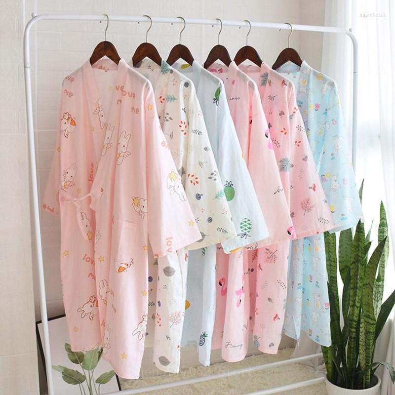 Women's Sleepwear 9color Japanese Female Kimono Nightown Women Cotton Print Cartoon Pajamas Spring Summer Thin Breathable Bathrobe Home Wear, Color1
Women's Sleepwear 9color Japanese Female Kimono Nightown Women Cotton Print Cartoon Pajamas Spring Summer Thin Breathable Bathrobe Home Wear, Color1