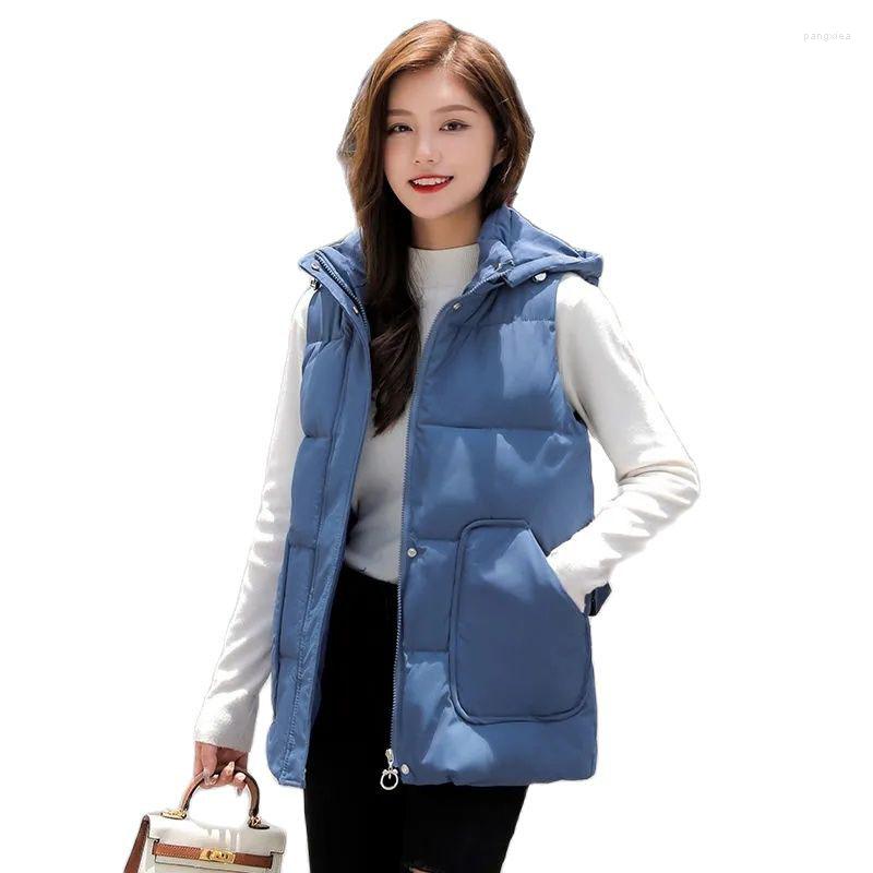 Women's Vests 2022 Down Cotton Vest Women's Waistcoat Korean Hooded Loose Sleeveless Jacket Thickened Schoolgirl Coat Female, Black
Women's Vests 2022 Down Cotton Vest Women's Waistcoat Korean Hooded Loose Sleeveless Jacket Thickened Schoolgirl Coat Female, Black