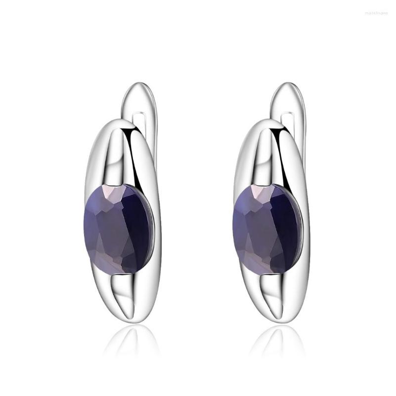 Stud Earrings GEM'S BALLET Classic 3.32Ct Natural Blue Sapphire 925 Sterling Silver Gemstone For Women Fine Jewelry
Stud Earrings GEM'S BALLET Classic 3.32Ct Natural Blue Sapphire 925 Sterling Silver Gemstone For Women Fine Jewelry