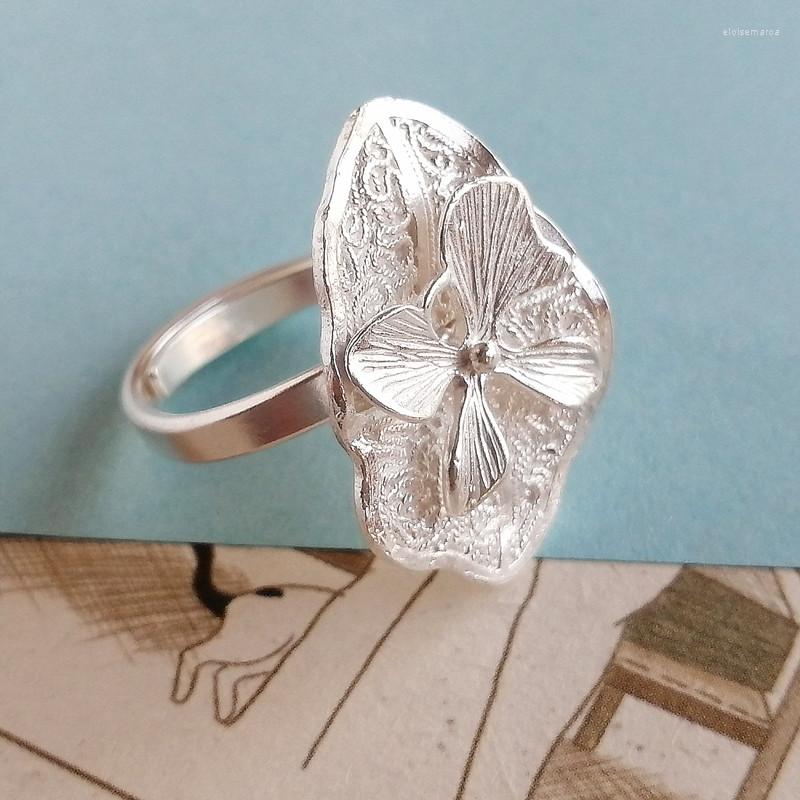 Cluster Rings Lotus Leaf 999 Sterling Silver Accessories Women Adjustable Finger Ring Female Big Boho Handmade Luxury Jewelry Bohemian
Cluster Rings Lotus Leaf 999 Sterling Silver Accessories Women Adjustable Finger Ring Female Big Boho Handmade Luxury Jewelry Bohemian