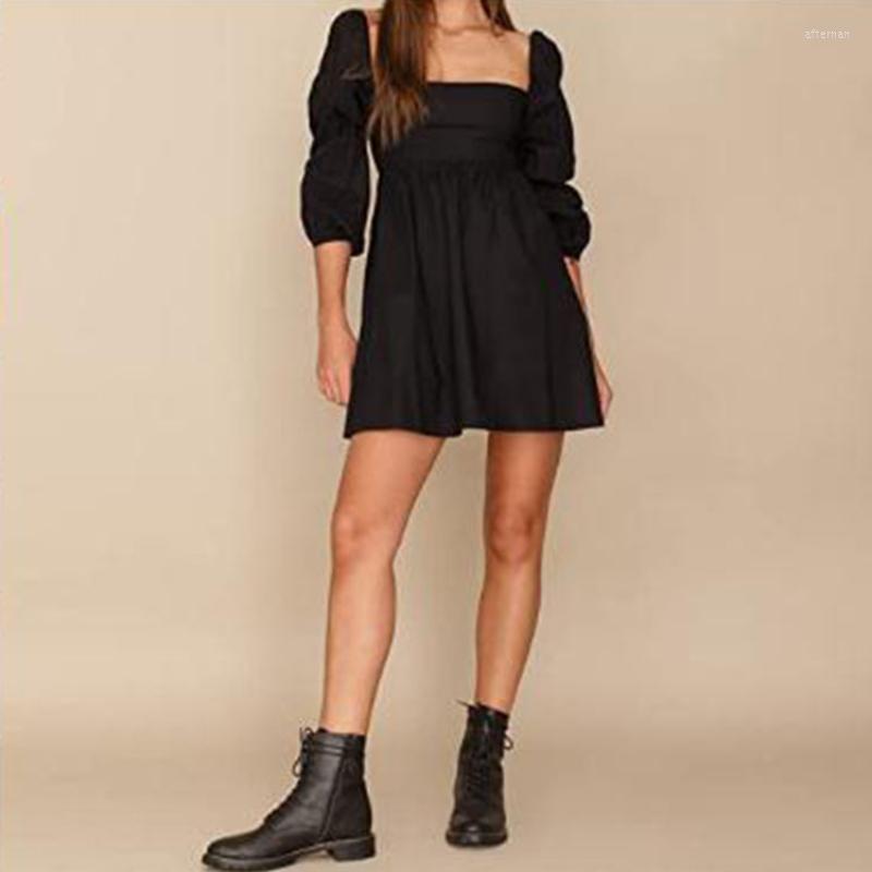 Casual Dresses Elegant Chic Puff Long Sleeve High Waist Mini Dress Vacation Beach Ladies In Offers Women 2022 Autumn Streetwear, Black
Casual Dresses Elegant Chic Puff Long Sleeve High Waist Mini Dress Vacation Beach Ladies In Offers Women 2022 Autumn Streetwear, Black