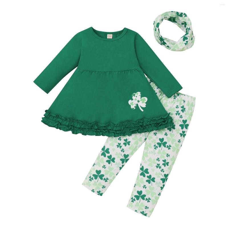 Clothing Sets Toddler Baby Girls Soft Suit St.Patrick's Day Ruffles Tops Heart Printed Flare Pants For Teenage, Green
Clothing Sets Toddler Baby Girls Soft Suit St.Patrick's Day Ruffles Tops Heart Printed Flare Pants For Teenage, Green