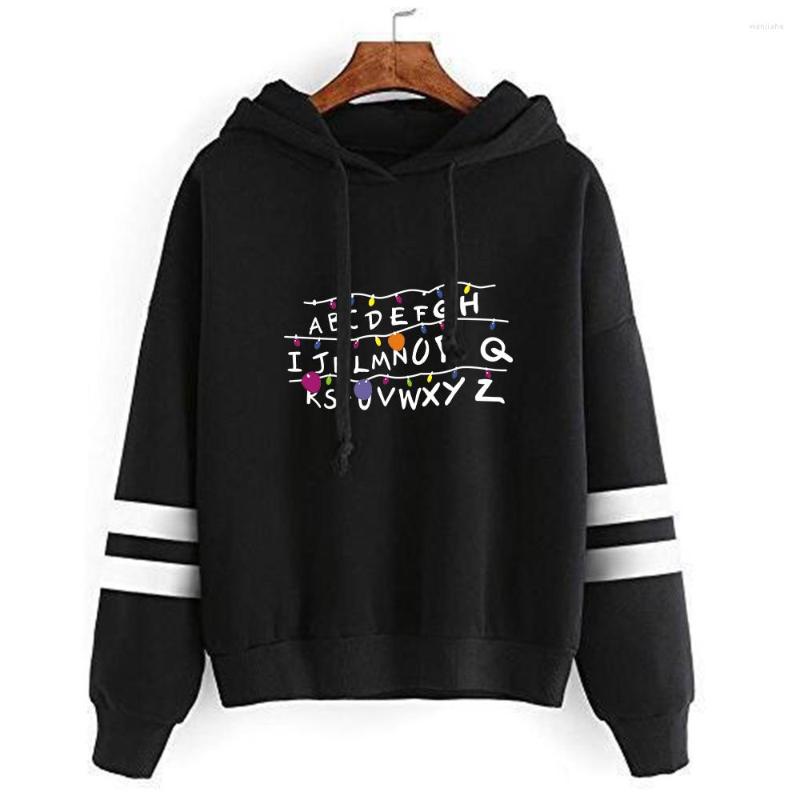 

Men's Hoodies Stranger Things Hoodie Men Sweatshirts Women Long Sleeve Pullover Streetwear Cotton Coats Cuff Closing Design, Green14