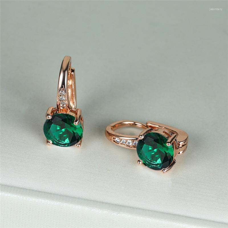 Hoop Earrings Cute Female Green Zircon Stone Trendy Multicolor Crystal Rose Gold Color Wedding For Women
Hoop Earrings Cute Female Green Zircon Stone Trendy Multicolor Crystal Rose Gold Color Wedding For Women