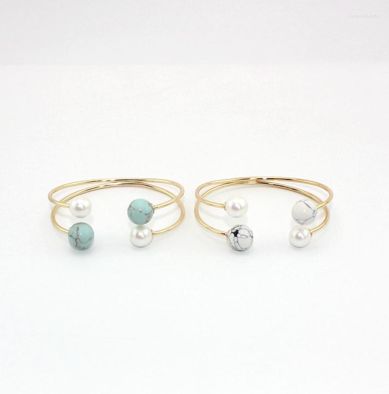 Bangle 2022 Imitation Pearl White Green Stone Simple Copper Cute Ball Double Conjoined Cuff Bracelets & Bangles
Bangle 2022 Imitation Pearl White Green Stone Simple Copper Cute Ball Double Conjoined Cuff Bracelets & Bangles