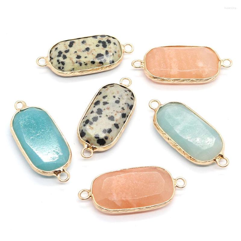 Charms Pink Aventurine Natural Stone Crystal Pendants DIY Fashion Necklace Earrings Double Hole Connector Facet Rectangle
Charms Pink Aventurine Natural Stone Crystal Pendants DIY Fashion Necklace Earrings Double Hole Connector Facet Rectangle