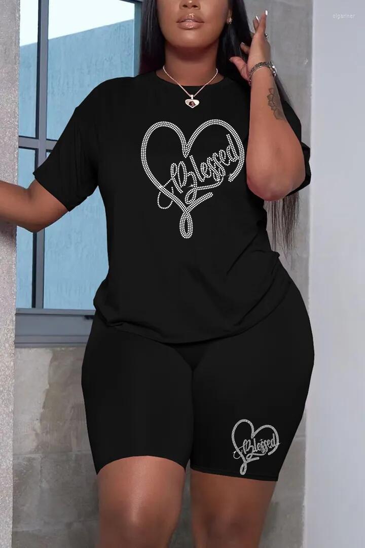 Women' Tracksuits Women' Suit Summer Diamond Printing Short Sleeve Crew Neck Top And Shorts Casual Two Piece Set Outfit Ensemble Femme, Tzt51
Women' Tracksuits Women' Suit Summer Diamond Printing Short Sleeve Crew Neck Top And Shorts Casual Two Piece Set Outfit Ensemble Femme, Tzt51