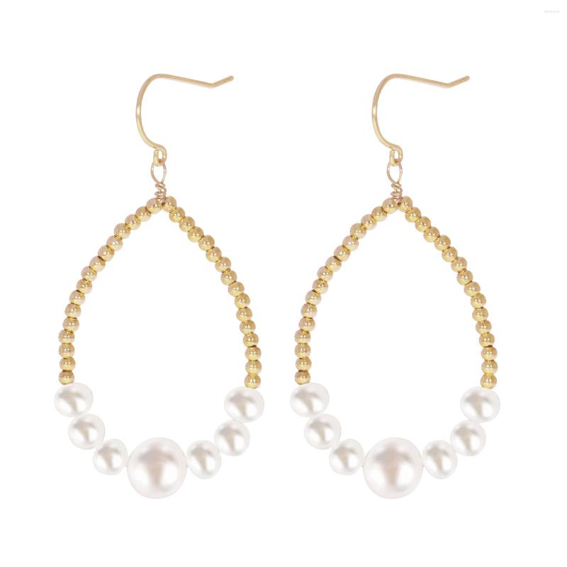 Dangle Earrings 925 Sterling Silver Cultured Freshwater Pearl 14K Gold Plated Bead Circle Hook Earring For Women Fashion Handmade Jewelry
Dangle Earrings 925 Sterling Silver Cultured Freshwater Pearl 14K Gold Plated Bead Circle Hook Earring For Women Fashion Handmade Jewelry