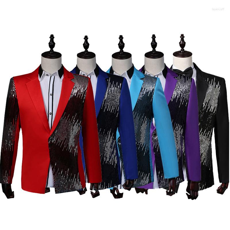 Men' Suits Embroidered Sequins High-End Luxury Slim Long Sleeved Men Blazar Four Season Quality Comfortable Stage Singers Costume Homme, Picture shown
Men' Suits Embroidered Sequins High-End Luxury Slim Long Sleeved Men Blazar Four Season Quality Comfortable Stage Singers Costume Homme, Picture shown