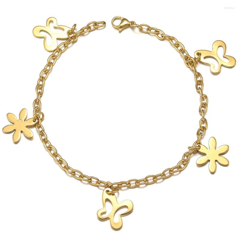 Anklets 1pc Fashion Butterfly Charm Anklet Leg Chain Jewelry For Women Stainless Steel Summer Beach Bracelets
Anklets 1pc Fashion Butterfly Charm Anklet Leg Chain Jewelry For Women Stainless Steel Summer Beach Bracelets