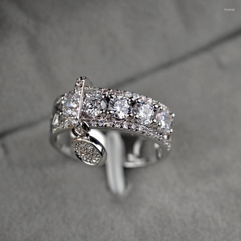 Wedding Rings Fashion Ring Bling Zircon Stone Silver Color Cute For Women Engagement Jewelry 2022
Wedding Rings Fashion Ring Bling Zircon Stone Silver Color Cute For Women Engagement Jewelry 2022