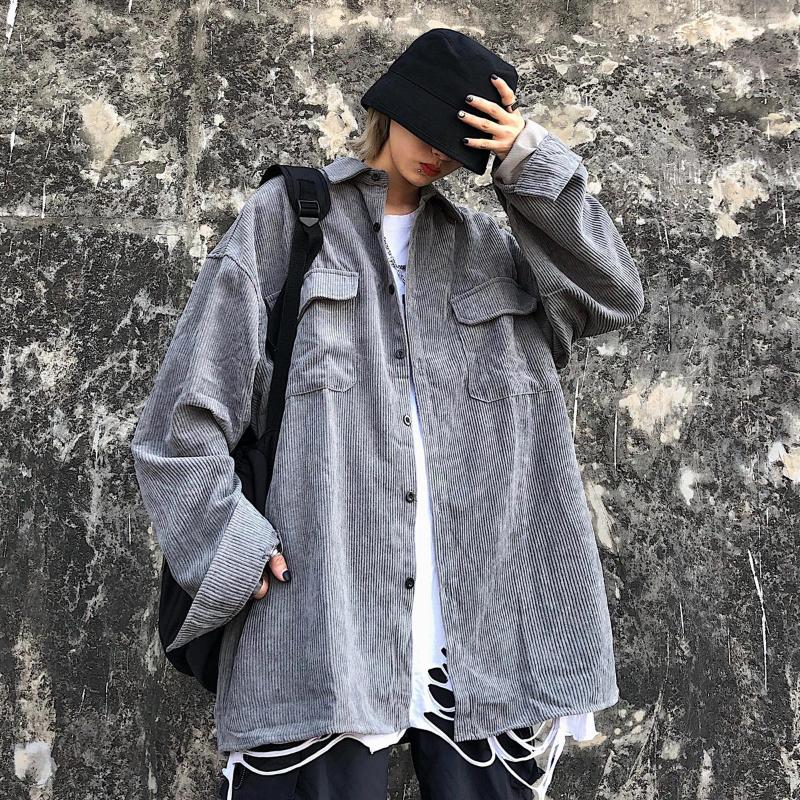 Men's Casual Shirts Female Tops Korean Style Harajuku Women Vintage Long Sleeve Shirt Loose Blouses For Men And Fashion Camisa, Army green
Men's Casual Shirts Female Tops Korean Style Harajuku Women Vintage Long Sleeve Shirt Loose Blouses For Men And Fashion Camisa, Army green