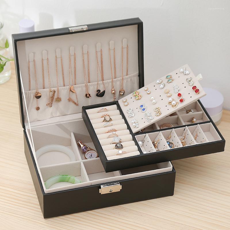 Jewelry Pouches 2022 Double-Layer Velvet Box European Storage Large Space Holder Gift Bo
Jewelry Pouches 2022 Double-Layer Velvet Box European Storage Large Space Holder Gift Bo