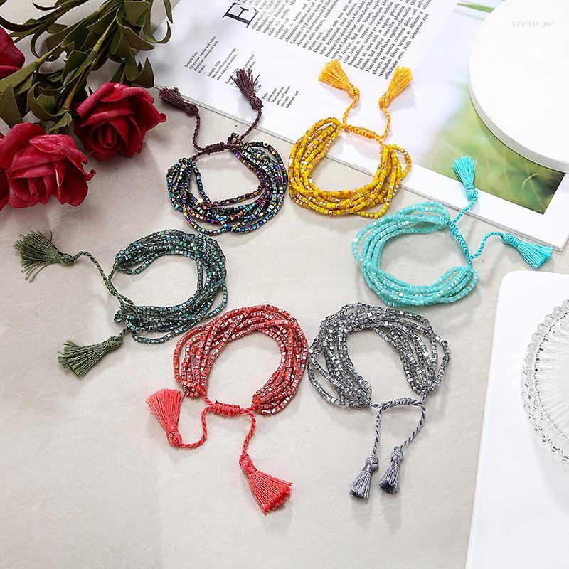 Strand Minority Original Fashion Hipster Rice Beads Woven Multi-layer Tassel National Style Handmade Bracelets For Men And Women
Strand Minority Original Fashion Hipster Rice Beads Woven Multi-layer Tassel National Style Handmade Bracelets For Men And Women
