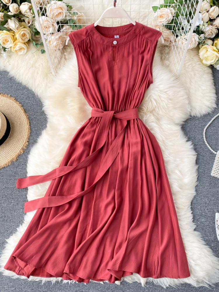 Casual Dresses Hikigawa Chic Fashion Woman Dress O Neck Hollow Out Sleeveless Elegant For Women Streetwear Solid Vintage Vestidos Mujer, Orange
Casual Dresses Hikigawa Chic Fashion Woman Dress O Neck Hollow Out Sleeveless Elegant For Women Streetwear Solid Vintage Vestidos Mujer, Orange
