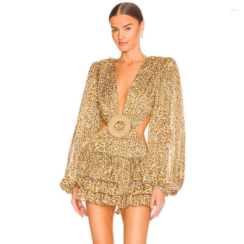 Casual Dresses 2022 Summer Product Temperament High End Women's Leopard Deep V Pile Sleeve Skirt Slim Decorative Button Bubble Swing, Flower
Casual Dresses 2022 Summer Product Temperament High End Women's Leopard Deep V Pile Sleeve Skirt Slim Decorative Button Bubble Swing, Flower