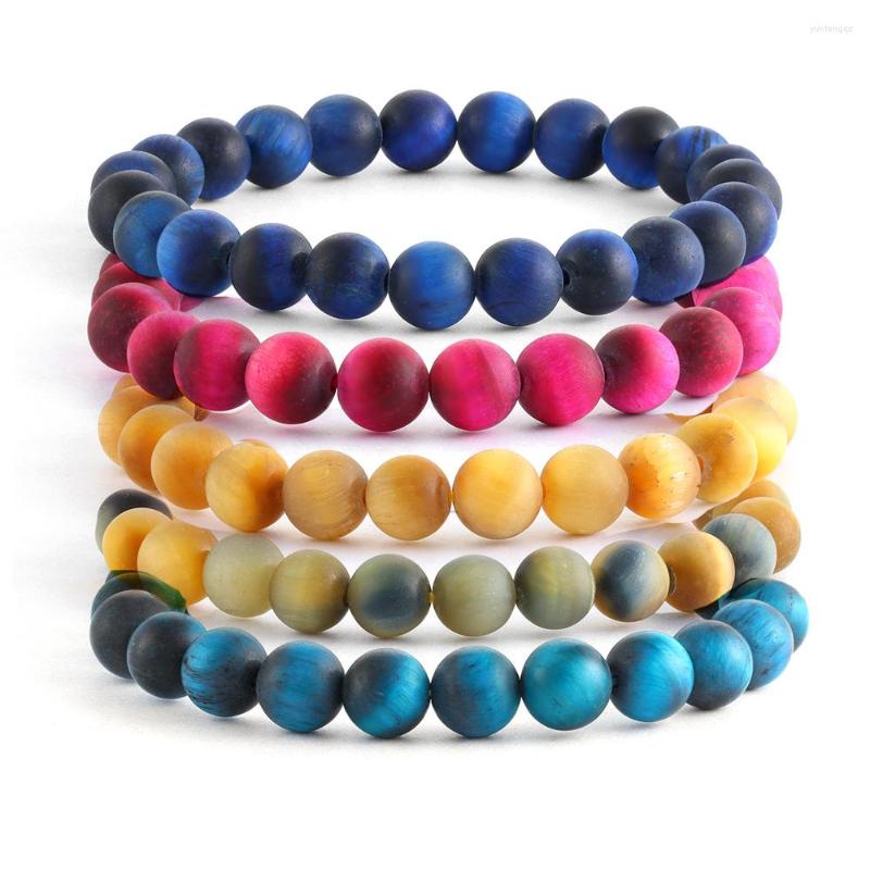 Charm Bracelets 8mm Frosted Tiger Eye Women Men Natural Stone Round Beads Yoga Energy Bracelet Pulsera Handmade Jewelry
Charm Bracelets 8mm Frosted Tiger Eye Women Men Natural Stone Round Beads Yoga Energy Bracelet Pulsera Handmade Jewelry