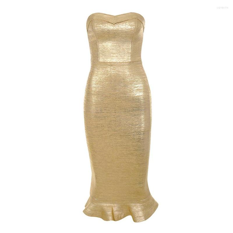 Casual Dresses Gold Print Foil Bandage Party Dress Sexy Women Outfit Sleeveless Strapless Ruffles Cocktail Club Wear Bodycon Midi
Casual Dresses Gold Print Foil Bandage Party Dress Sexy Women Outfit Sleeveless Strapless Ruffles Cocktail Club Wear Bodycon Midi