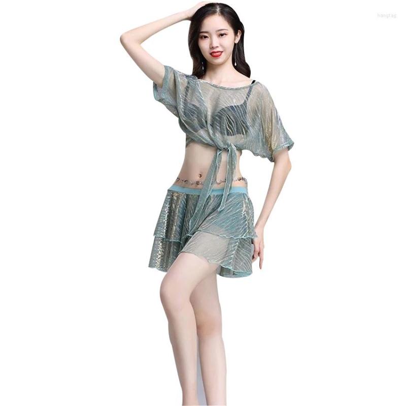 Stage Wear Short-Sleeve Perspective Sexy Belly Dance 2pcs Set For Women/female Dancers Gypsy Bellydance Costume Performance Wears, Green
Stage Wear Short-Sleeve Perspective Sexy Belly Dance 2pcs Set For Women/female Dancers Gypsy Bellydance Costume Performance Wears, Green