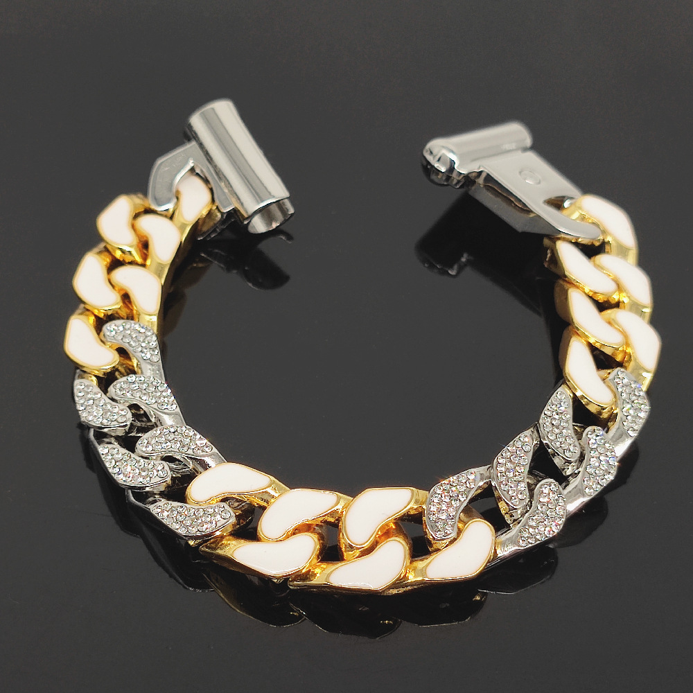 jewelry designer bracelet h bangle channel men charms chain for women White diamond blue interval stitching quenched hip hop full diamond stoving varnish bracelets
jewelry designer bracelet h bangle channel men charms chain for women White diamond blue interval stitching quenched hip hop full diamond stoving varnish bracelets