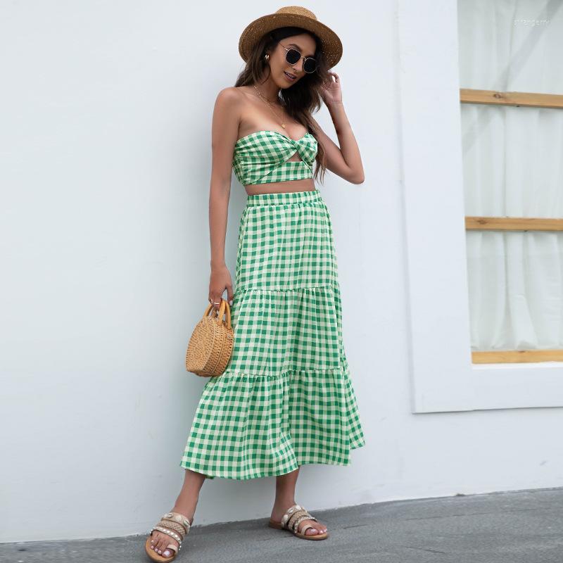 Skirts 2022 Summer Skirt Loose Casual Beach Plaid Print Mid-Calf High Waist One Piece
Skirts 2022 Summer Skirt Loose Casual Beach Plaid Print Mid-Calf High Waist One Piece