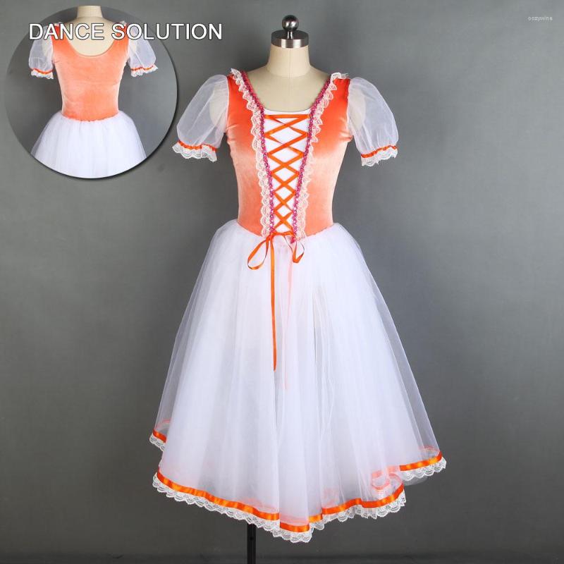 Stage Wear Giselle Long Ballet Dance Tutus Puff Sleeve Ballerina Tutu Costume Clothes Women Dress 20001, Orange
Stage Wear Giselle Long Ballet Dance Tutus Puff Sleeve Ballerina Tutu Costume Clothes Women Dress 20001, Orange