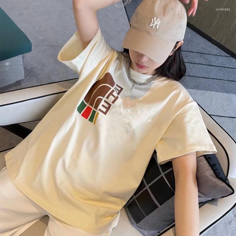 Women' T Shirts 2023 Women Summer Fashion High-Quality Cotton Short-Sleeved Letter T-Shirt Men And Casual Loose Tee Top, 3024
Women' T Shirts 2023 Women Summer Fashion High-Quality Cotton Short-Sleeved Letter T-Shirt Men And Casual Loose Tee Top, 3024