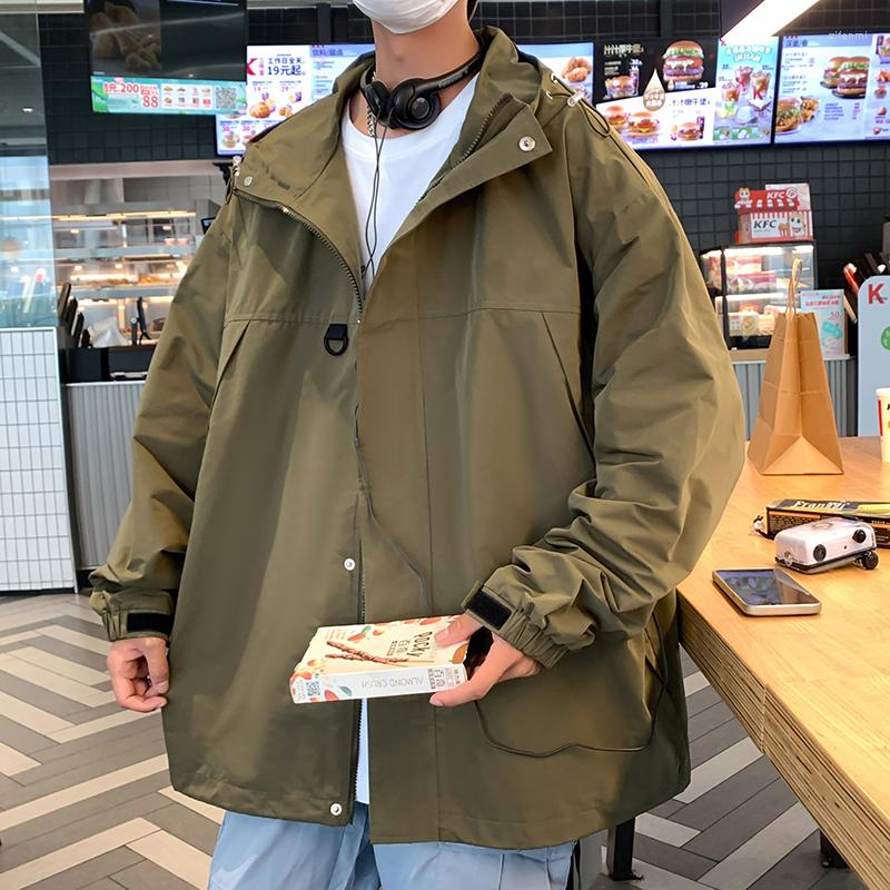 Men's Jackets Spring And Autumn Solid Color Jacket Trend Windproof Long Sleeve Men Clothing Loose Casual, Black
Men's Jackets Spring And Autumn Solid Color Jacket Trend Windproof Long Sleeve Men Clothing Loose Casual, Black