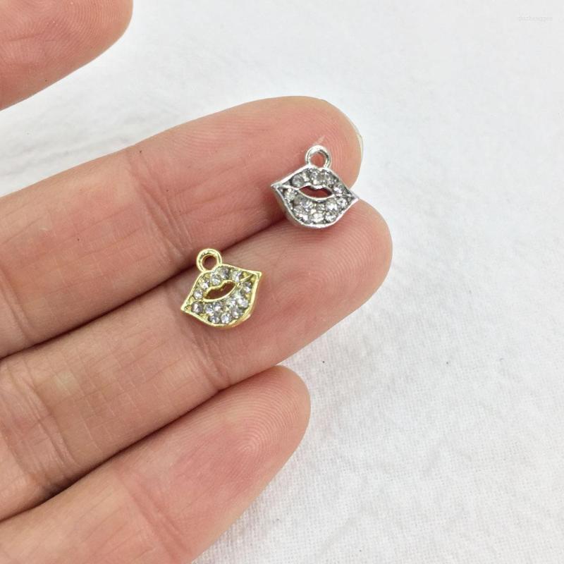 Charms Eruifa 10pcs 10 6mm Tiny Lip Rhinestones Gold Plated Zinc Alloy Pendant Jewelry DIY Necklace Bracelet Earrings 2 Colors
Charms Eruifa 10pcs 10 6mm Tiny Lip Rhinestones Gold Plated Zinc Alloy Pendant Jewelry DIY Necklace Bracelet Earrings 2 Colors