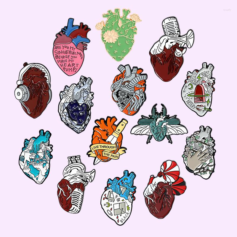 Brooches Anatomical Human Heart Series Enamel Pins Music Steampunk For Men Gothic Lapel Pin Badge Metal Jewelry Gift Wholesale
Brooches Anatomical Human Heart Series Enamel Pins Music Steampunk For Men Gothic Lapel Pin Badge Metal Jewelry Gift Wholesale