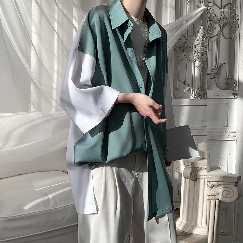 Men's Casual Shirts YASUGUOJI Men Spring Loose Simple Oversized Fashion Streetwear Korean Style Patchwork Stylish Ins Mens, White
Men's Casual Shirts YASUGUOJI Men Spring Loose Simple Oversized Fashion Streetwear Korean Style Patchwork Stylish Ins Mens, White