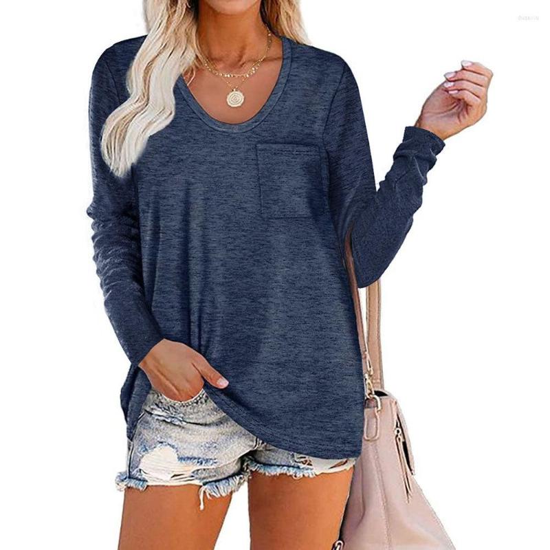 Women's T Shirts Spring And Autumn Top Loose Solid Color Patch Pocket Round Neck Long Sleeve Fashion Casual T-shirt Women's Multi-color, Dark grey
Women's T Shirts Spring And Autumn Top Loose Solid Color Patch Pocket Round Neck Long Sleeve Fashion Casual T-shirt Women's Multi-color, Dark grey