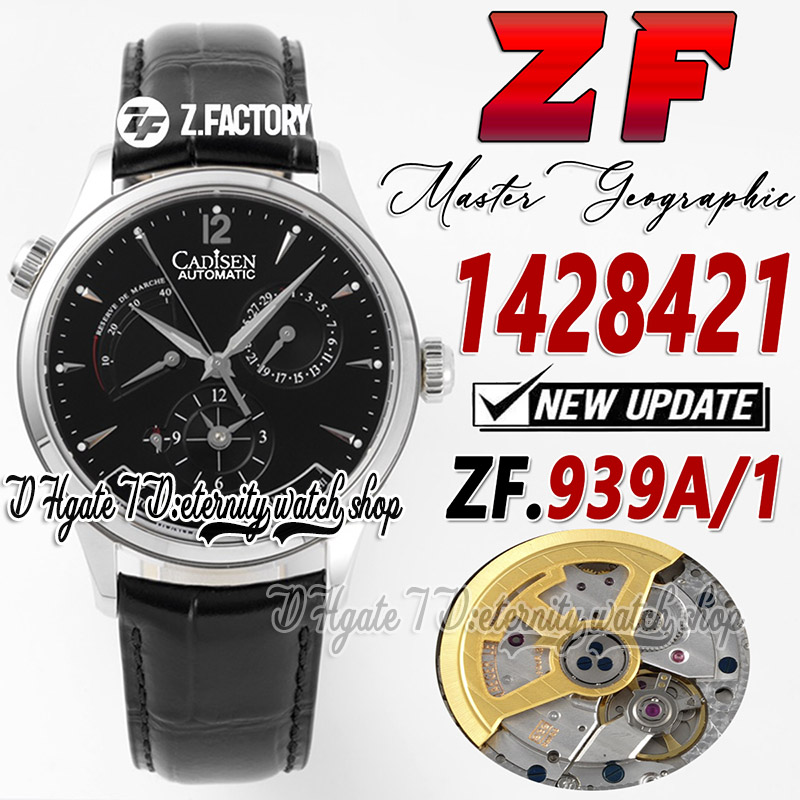 ZF cf1428421 Master Geographic GMT Mens Watch Real Power Reserve A939A/1 Automatic Stainless Case Black Dial Black Leather Strap Super Edition eternity Watches, Watch waterproof production cost
ZF cf1428421 Master Geographic GMT Mens Watch Real Power Reserve A939A/1 Automatic Stainless Case Black Dial Black Leather Strap Super Edition eternity Watches, Watch waterproof production cost