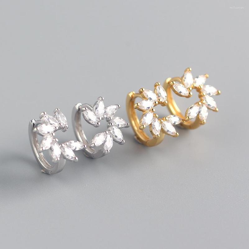 Hoop Earrings 925 Sterling Silver Earring Fashion Zircon Petal Wreath Flower Ear Ring Bone Wild Trend Sweet Pretty Women Girl Jewelry
Hoop Earrings 925 Sterling Silver Earring Fashion Zircon Petal Wreath Flower Ear Ring Bone Wild Trend Sweet Pretty Women Girl Jewelry