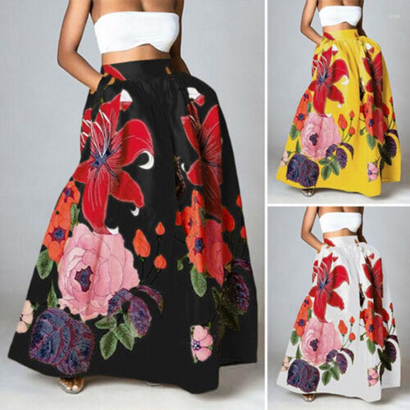Skirts Plus Size Maxi Skirt For Women Summer Floral Long Flower Printed Womens Faldas Largas Mujer Para Fiesta
Skirts Plus Size Maxi Skirt For Women Summer Floral Long Flower Printed Womens Faldas Largas Mujer Para Fiesta