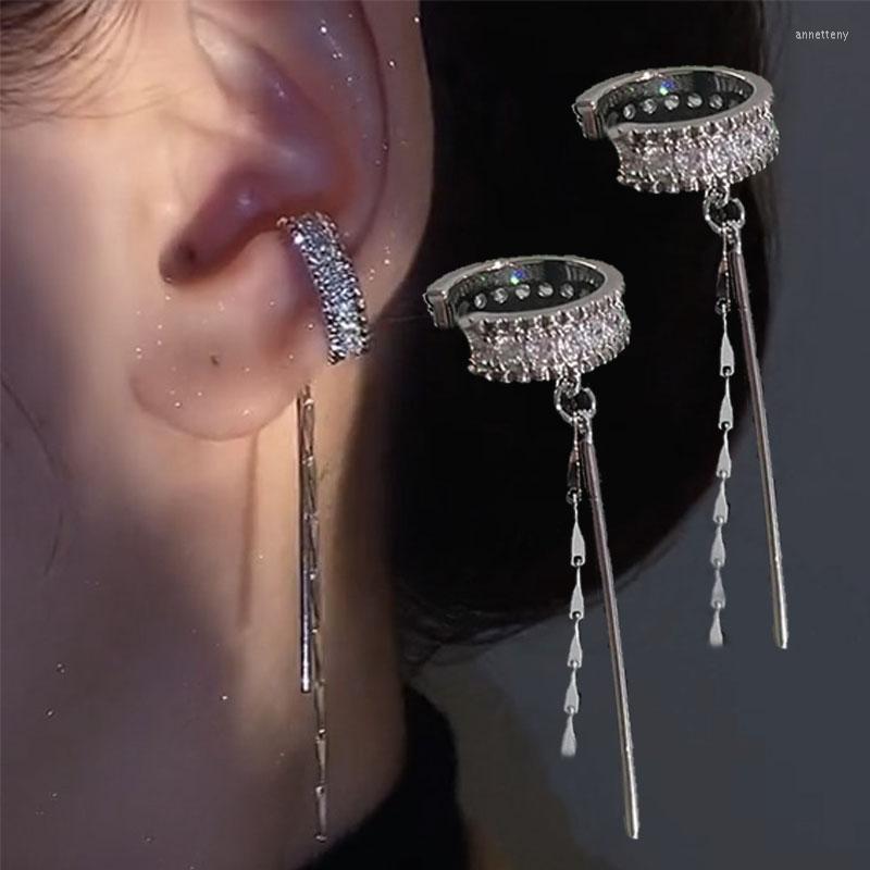 Backs Earrings 925 Sterling Silver Long Tassel Ear Cuff No Piercing Earring Female Design Simple Clip Hypoallergenic Gift
Backs Earrings 925 Sterling Silver Long Tassel Ear Cuff No Piercing Earring Female Design Simple Clip Hypoallergenic Gift