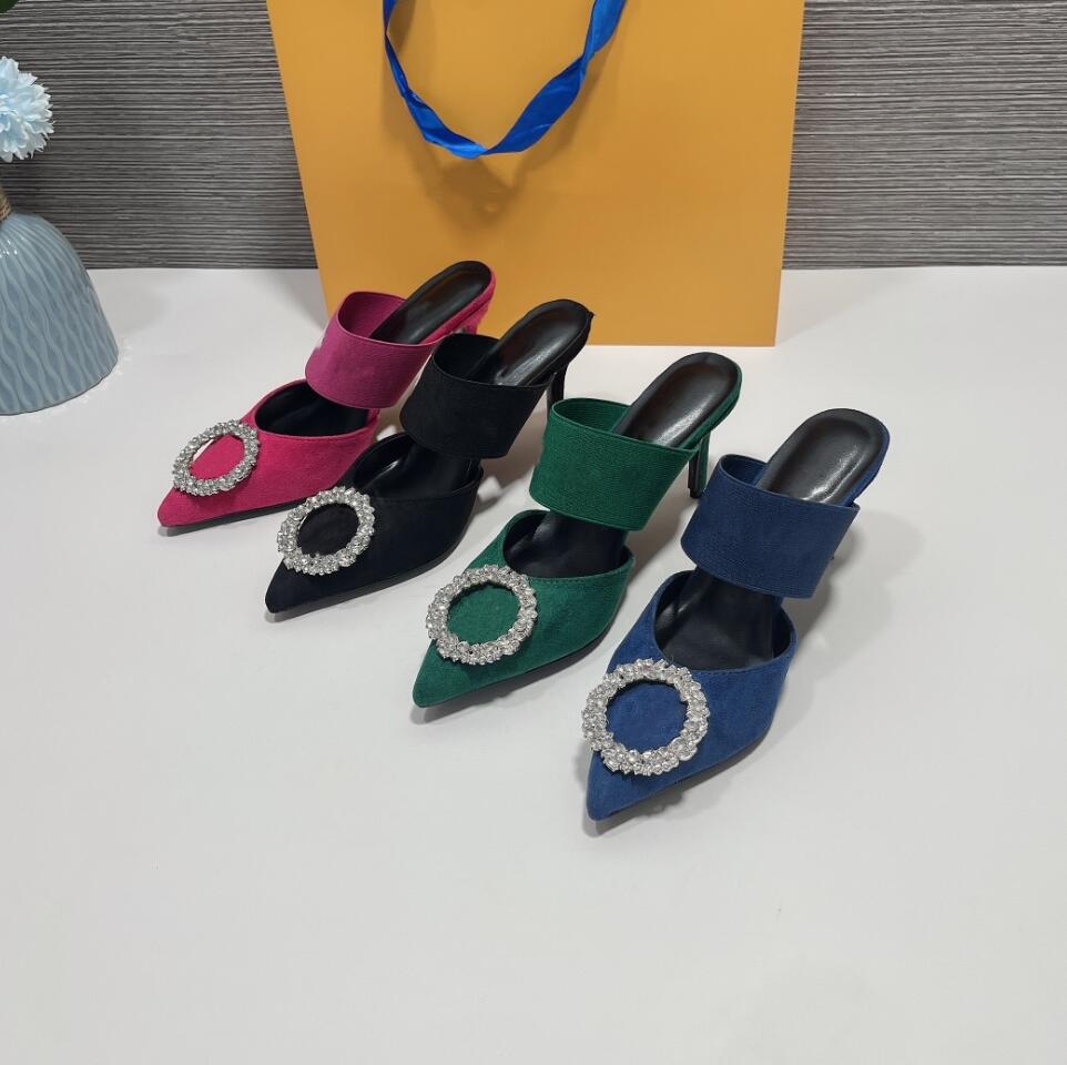 Classic Women High-Heeled Slippers Designer New Style Wedding Party High-Heeled Shoes Women's Sexy Dress Shoe Letter Printing Fashion Sandals, Blue
Classic Women High-Heeled Slippers Designer New Style Wedding Party High-Heeled Shoes Women's Sexy Dress Shoe Letter Printing Fashion Sandals, Blue