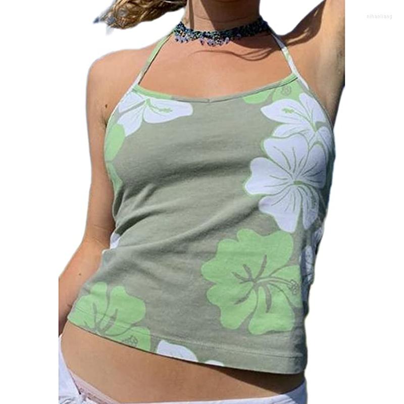 Women' Tanks Xingqing Y2K Halter Neck Boho Printed Crop Camisole Top Vintage Flower Printing Lace Up Tops 90s Harajuku Women Corset Vest, As photo shows
Women' Tanks Xingqing Y2K Halter Neck Boho Printed Crop Camisole Top Vintage Flower Printing Lace Up Tops 90s Harajuku Women Corset Vest, As photo shows