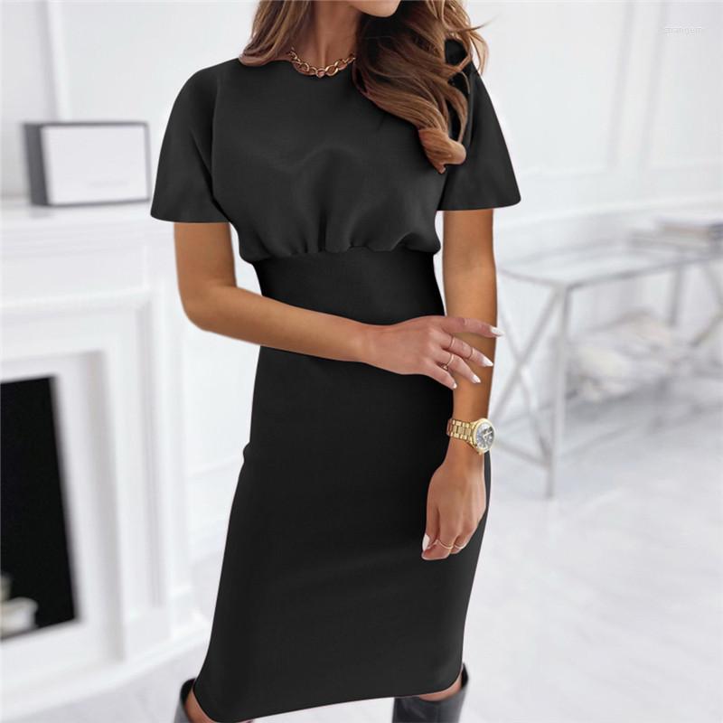 Party Dresses Elegant Women Summer Dress Nice O-neck High Waist Wear Short Sleeve Bodycon Pencil Black Vestido De Mujer
Party Dresses Elegant Women Summer Dress Nice O-neck High Waist Wear Short Sleeve Bodycon Pencil Black Vestido De Mujer