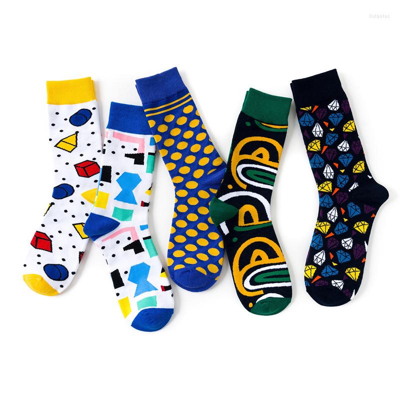 Men's Socks Mens Funny Dot Stripe Geometric Creative Sock Women Cotton Crew Colorful Print Fall Winter 5 Pairs/set, Multi
Men's Socks Mens Funny Dot Stripe Geometric Creative Sock Women Cotton Crew Colorful Print Fall Winter 5 Pairs/set, Multi