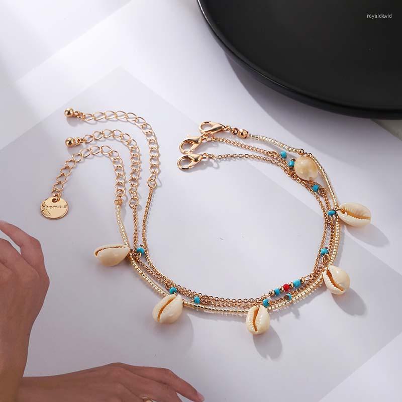 Anklets Bohemian Shell Pendant Female Layered Beaded Gold Foot Chain Bracelets For Woman Summer Beach Jewelry Accessories 2022
Anklets Bohemian Shell Pendant Female Layered Beaded Gold Foot Chain Bracelets For Woman Summer Beach Jewelry Accessories 2022