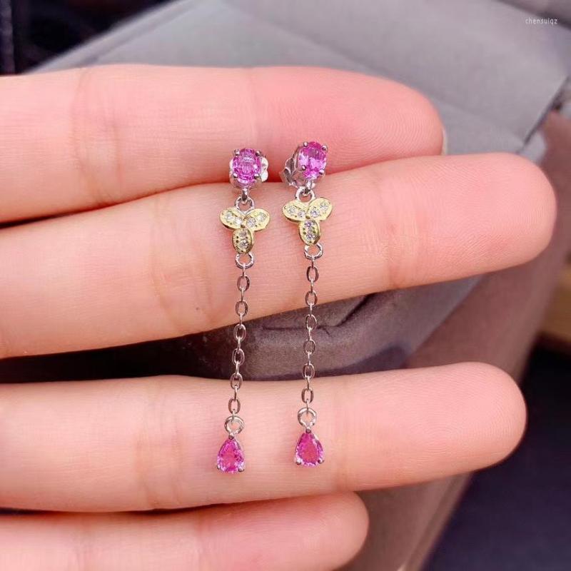 Dangle Earrings Elegant Clover Water Drop Natural Pink Sapphire Gemstone 925 Silver Girl Women Party Gift Jewelry
Dangle Earrings Elegant Clover Water Drop Natural Pink Sapphire Gemstone 925 Silver Girl Women Party Gift Jewelry