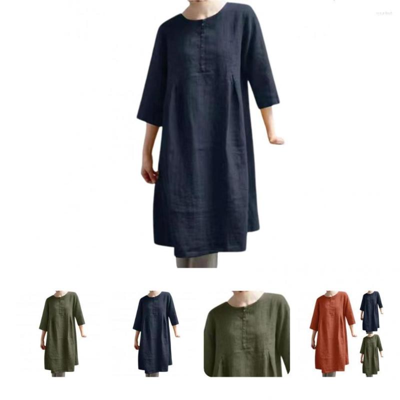 Casual Dresses Simple Three Quarter Sleeve Crew Neck Dress Female O Necks For Vacation, Army green
Casual Dresses Simple Three Quarter Sleeve Crew Neck Dress Female O Necks For Vacation, Army green