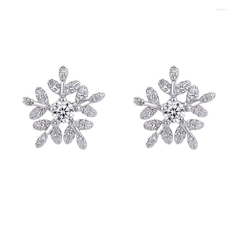 Stud Earrings ANENJERY Christmas Zircon Snowflake For Women Girl Trendy Silver Color Fashion Jewelry Gifts
Stud Earrings ANENJERY Christmas Zircon Snowflake For Women Girl Trendy Silver Color Fashion Jewelry Gifts